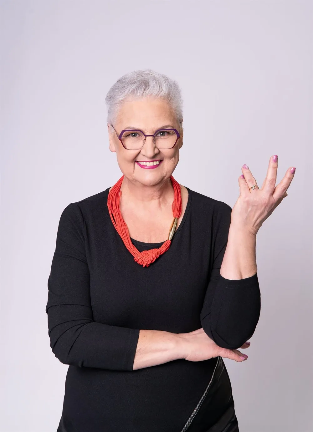 Beata Borucka, prowadząca teleturnieju 100 LAT